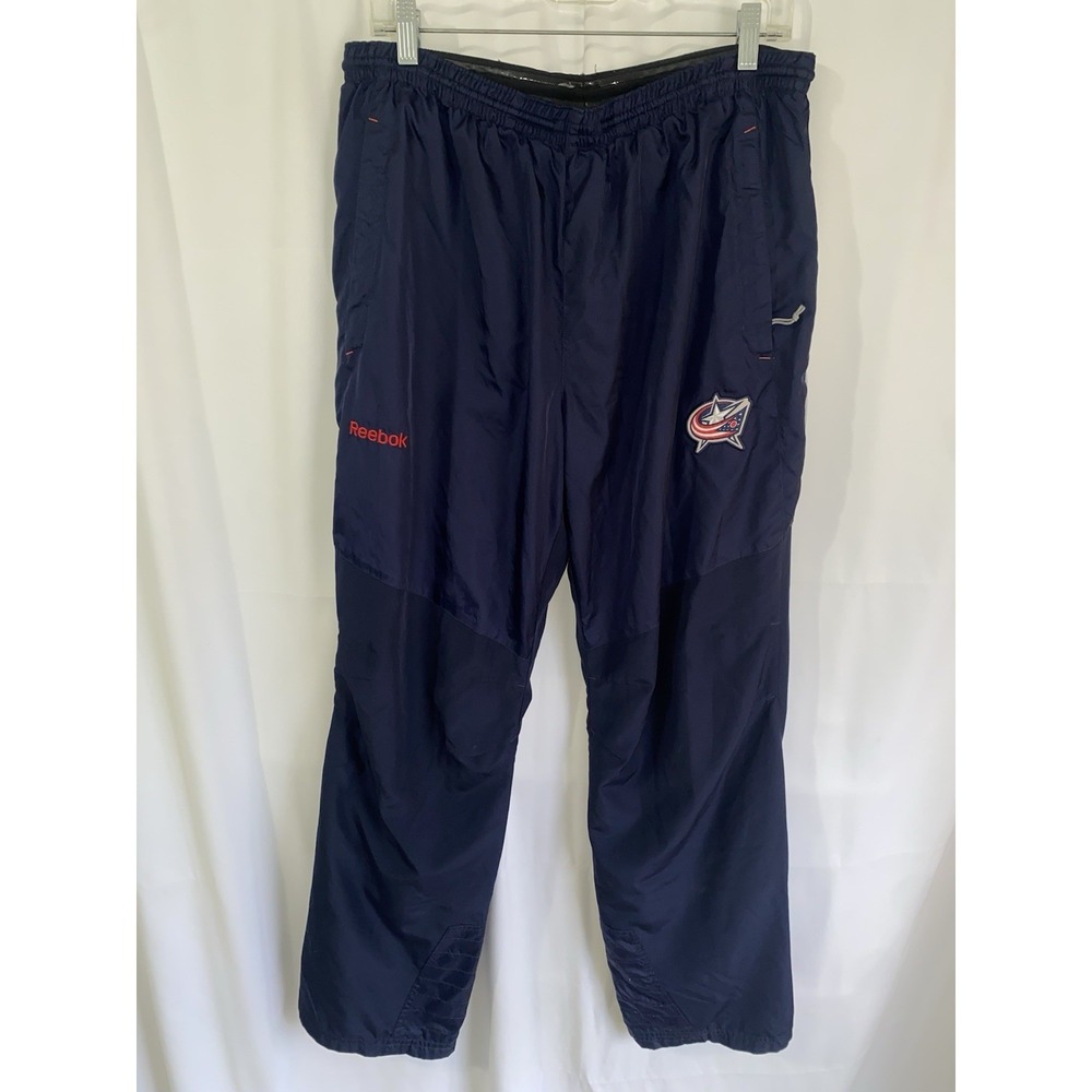 Columbus Blue Jackets Pants Mens Large Reebok Center Ice Collection NHL‎ Hockey